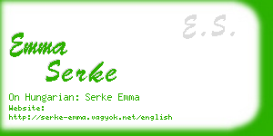 emma serke business card